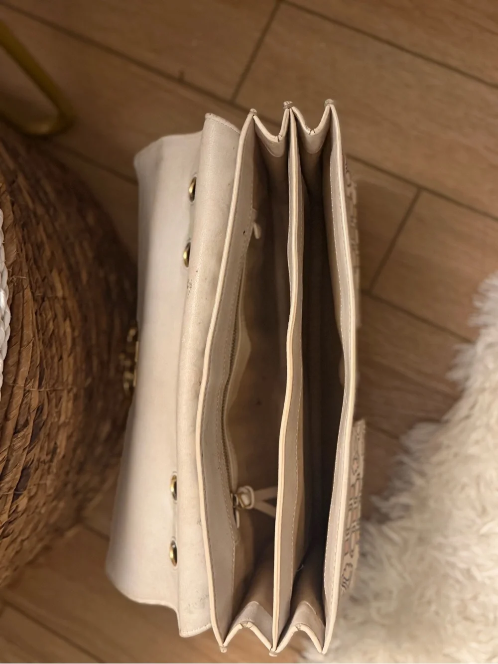 Tory Burch gemini link Hicks Garden LARGE Leather Shoulder/crossbody Bag